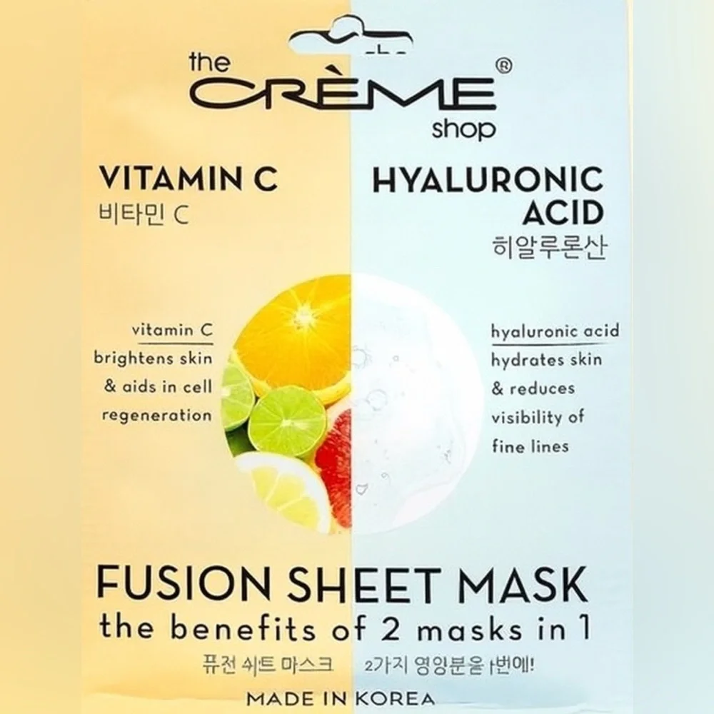 The Crème Shop Sheet Mask Variety 4-Pack – Rose Water, Vitamin‎ C + MORE!